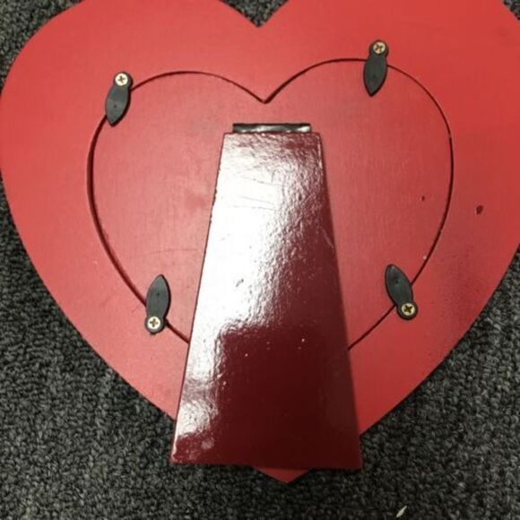 LOVE Valentine Photo Frames (2) Black Red Horizontal Love Heart Frames - Picture 5 of 6